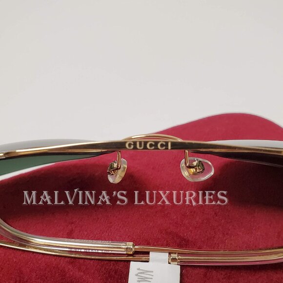 GUCCI SUNGLASSES GG0503S 003 MENS GOLD METAL AVIATOR INTERLOCKING G LOGO - Picture 12 of 12